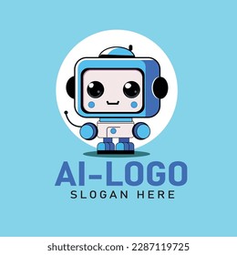 An AI logo design typically incorporates elements that represent intelligence, innovation, and futuristic technology.