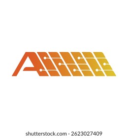 Logotipo de la IA. concepto rápido de la IA. logotipo electrónico de la IA. Logotipo de la IA para el mundo empresarial y educativo