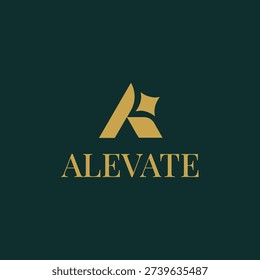 Ai logo with sparkling star icon for artificial intelligence and tech branding. Ai logo design featuring a large letter a and i with a sparkling star symbol to enhance tech branding.