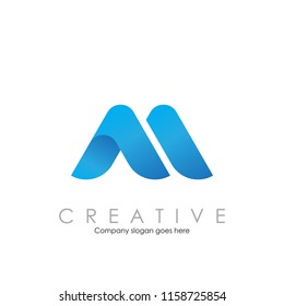 AI M Logo Design Vector