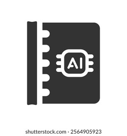 Ai manual icon, Vector graphics