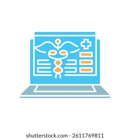 AI medical record automation black line icon for digital and print projects.  Minimal clean icons for apps and websites. Modern simple icons for UI UX and branding