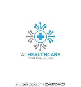 Ai Medicine logo icon. Simple element from healthcare innovations collection. Creative Ai Medicine logo icon for web design, templates,