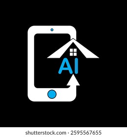 AI Mobile Home icon  Services AI Smart Home logo Accessibility design