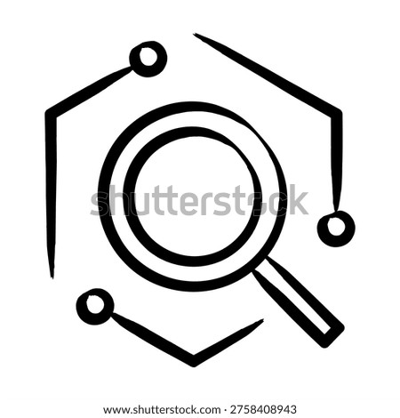 Ai Model Evaluation Icon With Dooldles Handdrawn Style For Artificial Intelligence and AI Technology