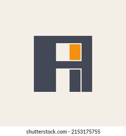 AI monogram logo. Letter a, letter i icon. Alphabet initials isolated on light background. Uppercase lettering sign. Modern design, web, tech style characters. Geometric typography.