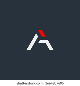  AI monogram logo with red accent.