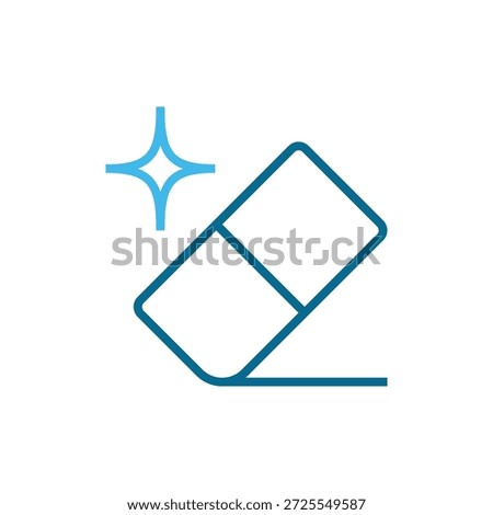 AI Object Eraser Icon with Sparkle for Smart Photo Retouching and Clean Digital Image Editing