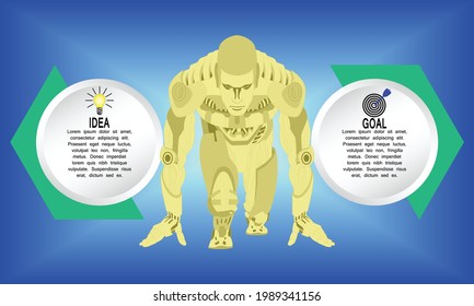 
Ai one line. Abstract artificial intelligence. Technology web background. Virtual concept

