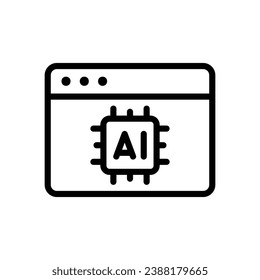 AI Optimization icon with browser and chip