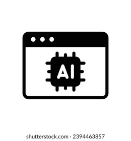 AI Optimization icon with browser and chip