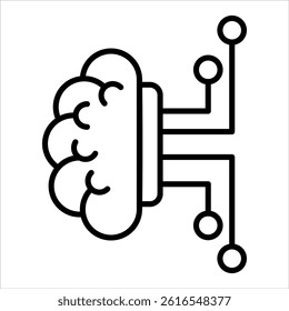ai outline icon vector illustration