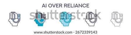 Ai Over Reliance Icon Pack For Graphic Design - Multiple Styles