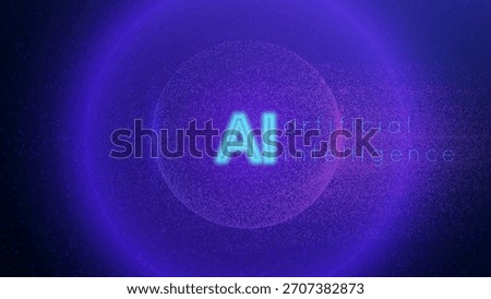 AI Particle Globe Background. Digital Dot Sphere With Gradient. 3D Tech Bg For World Data Concept. Vector Network Pattern With Glowing Wire Connection. Blue And Purple AI Particle Globe