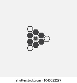 AI Pattern icon. Simple element illustration. AI Pattern symbol design from Artificial Intelligence collection. Can be used in web and mobile.