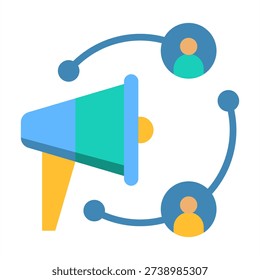 Ai Personalized Marketing Icon - Flat Color Icons For Artificial Intelligence and AI Technology