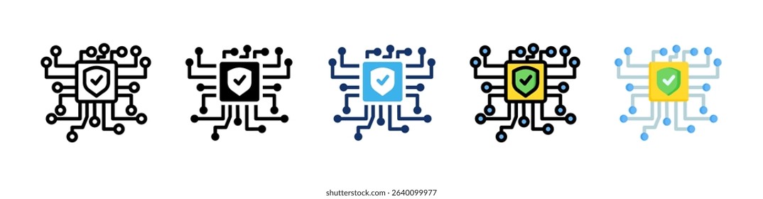Ai Policy Icon Collection With Multiple Styles