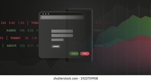 AI Powered Digital Business and Market Analysis, Stock Trading, Investment Helper Apps and Websites, Robo-Advisor Concept, Vector Illustration