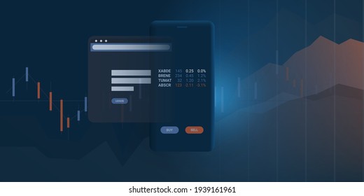 AI Powered Digital Business and Market Analysis, Stock Trading, Investment Helper Apps and Websites, Robo-Advisor Concept, Vector Design