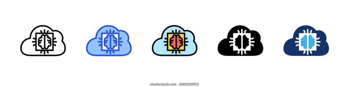 Ai Powered Saas Icon Collection With Multiple Styles