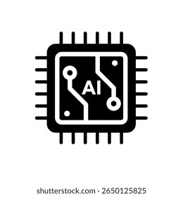 AI-Prozessor - Vektorsymbol