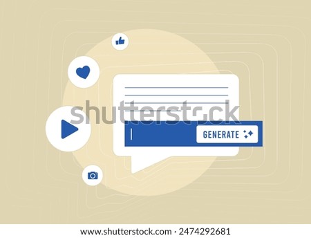 AI Prompts for Content Creation. Machine learning, artificial intelligence for creative writing, automated media content generation, social media post, ai marketing copy, innovative video storytelling