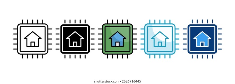 Ai Property Analysis Icon Set Multiple Style Collection