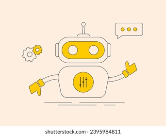 AI Pros and Cons - Advantages and disadvantages of AI technology. Integrating AI and machine learning for complex technical professions impacting human lives. Vector illustration on white background