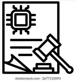 AI-Regel-Icon-Element für Design
