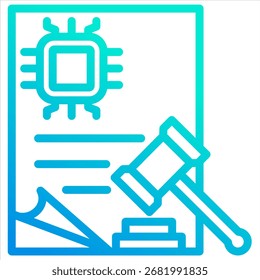 AI-Regel-Icon-Element für Design