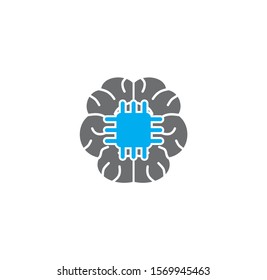 Ai related icon on background for graphic and web design. Simple illustration. Internet concept symbol for website button or mobile app.