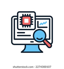 AI Research icon in vector. Logotype