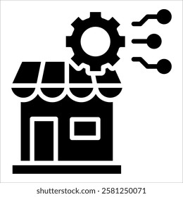 Ai Retail Management Icon Element For Design
