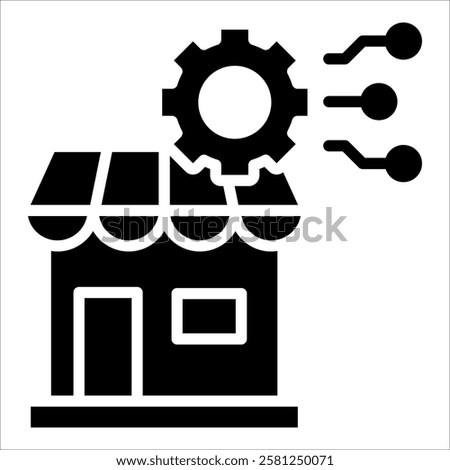 Ai Retail Management Icon Element For Design