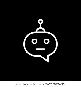 AI Robot Communication Symbol vector design