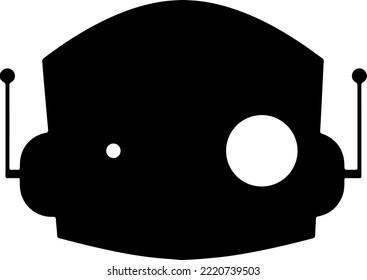 AI robot head icon logo, Artificial Intelligence., ai world, robot world, robot head