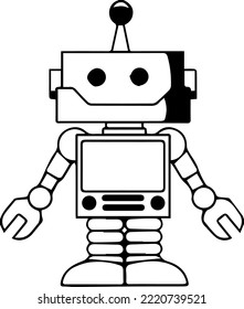 AI robot head icon logo, Artificial Intelligence., ai world, robot world, robot head