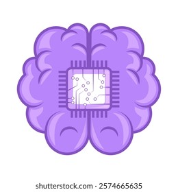 ai robot human brain isolated