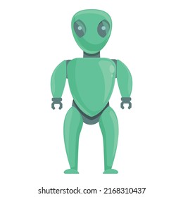Ai robot icon cartoon vector. Futuristic monster. Mascot toy