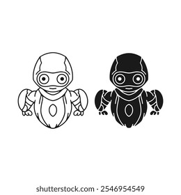 Ai robot icon editable vector eps 10
