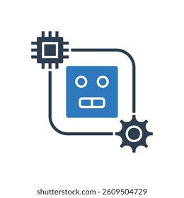 AI Robot Icon Sign Symbol