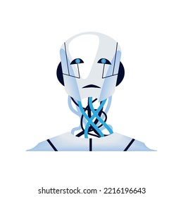 Icono de máquina robot AI aislado