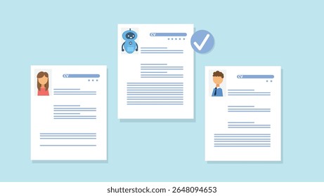 AI Robot taking over vacancies, the robot is superior to humans. Resume ai