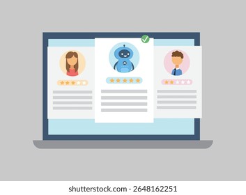 AI Robot taking over vacancies, the robot is superior to humans. Resume ai