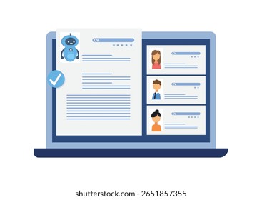 Robô AI assumindo vagas, o robô é superior aos humanos. Retomar ai