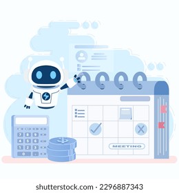 AI robot technology tools can help manage work schedules and meetings. Display daily schedules and appointments, reminders and send reminders. Provide updates and notifications for schedule changes.