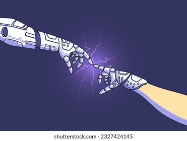 AI Roboter verwandeln Menschen in Roboter.