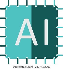 AI Rounded Filled icon for every purpose 