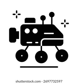 Icono de rover AI que representa la robótica, la exploración y los sistemas autónomos.