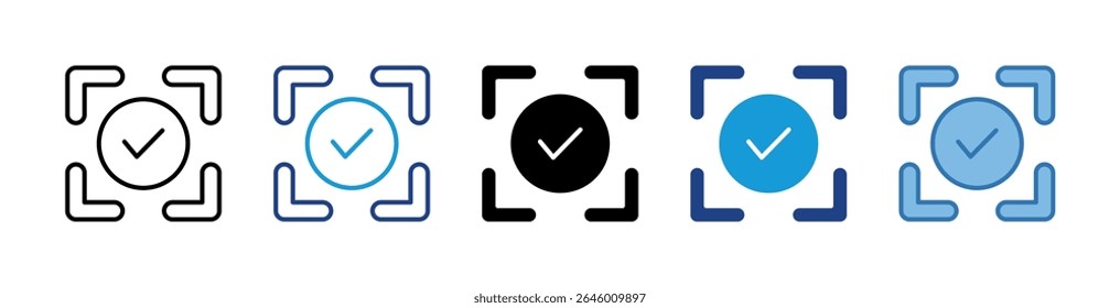 AI-Scan-Symbolelement für Design